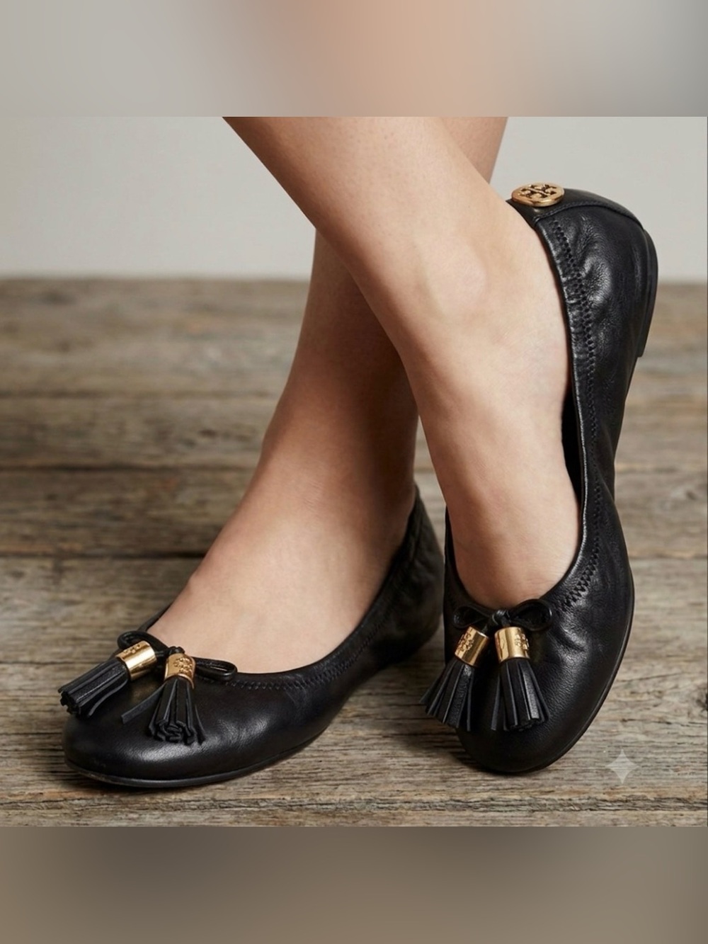 Tory Burch Reese tassel ballet flat